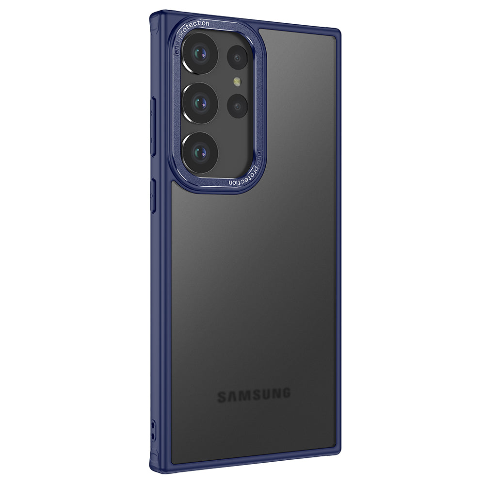 For Samsung Galaxy S23 Ultra Hybrid Hard PC Soft TPU Clear Case Metal Lens Frame Protection Phone Cover For Samsung Galaxy S23 Ultra Hybrid Hard PC Soft TPU Clear Case Metal Lens Frame Protection Phone Cover